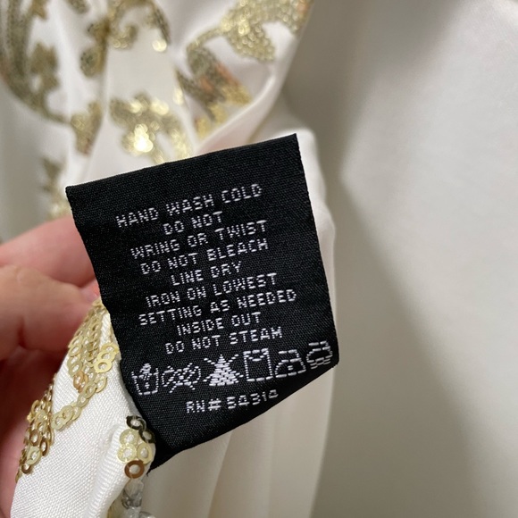 B Darlin Juniors Gold Sequin Dress Size 11/12 - Picture 7 of 8